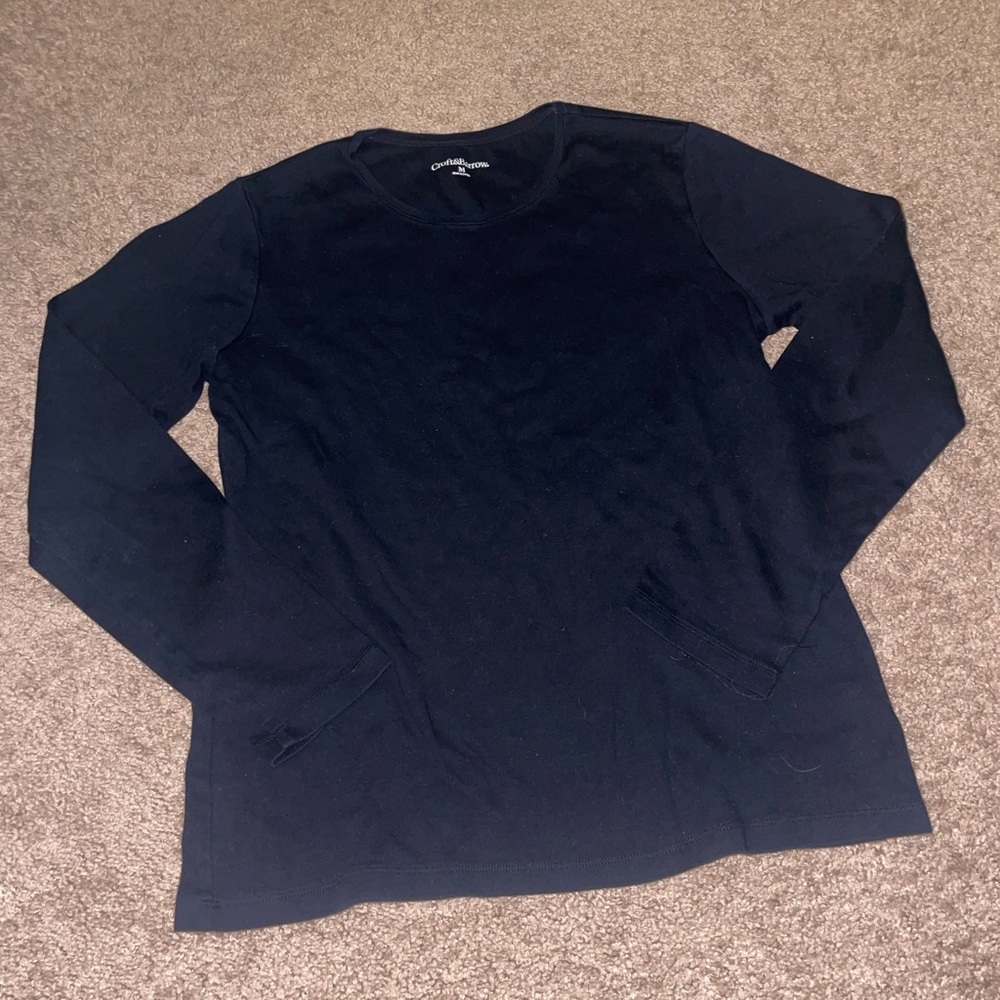 Croft&Barrow Long Sleeve Black Shirt